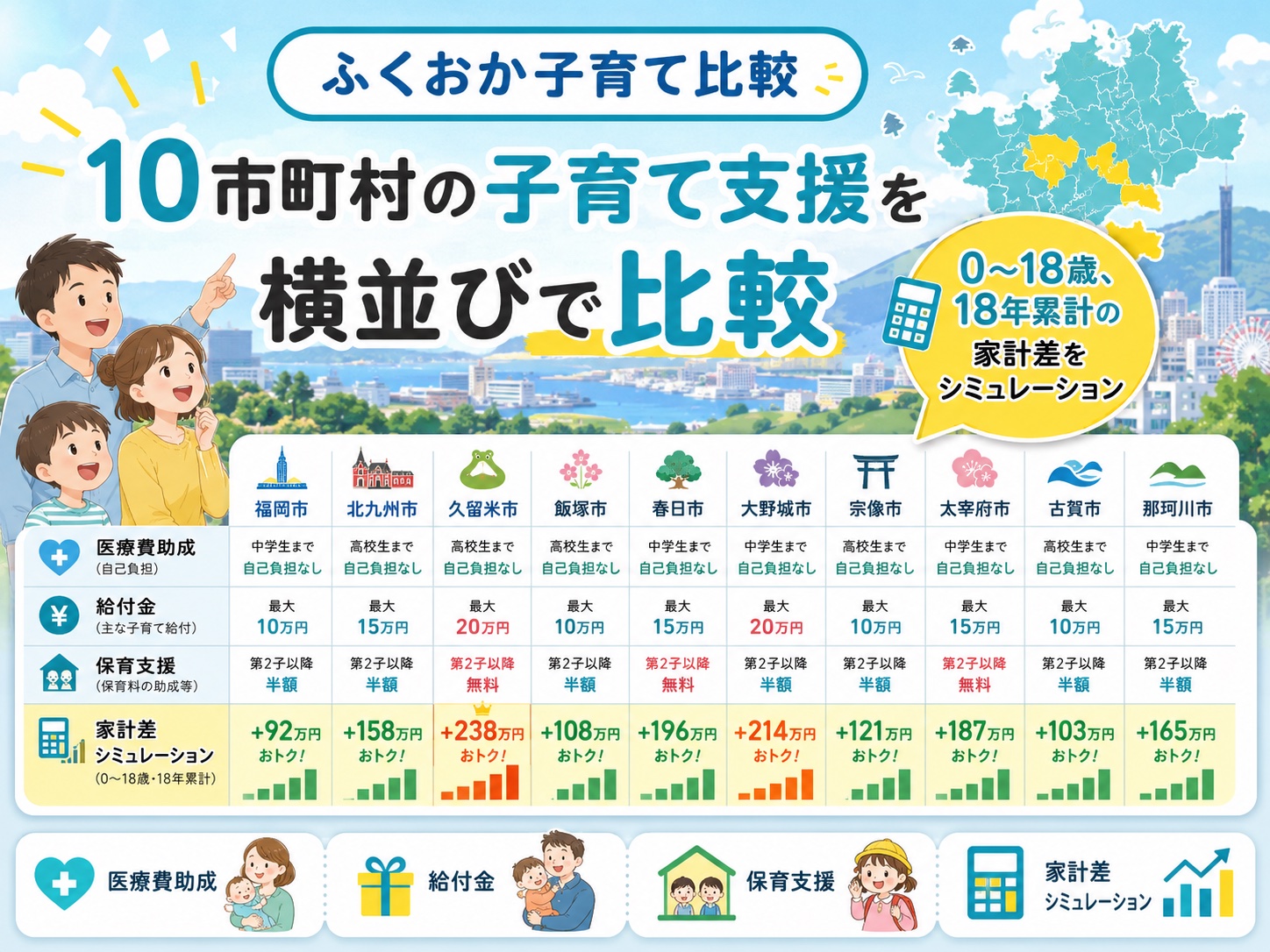 ふくおか子育て比較